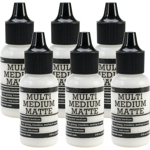 Ranger Multi Medium .5oz-Matte, Multipack Of 6