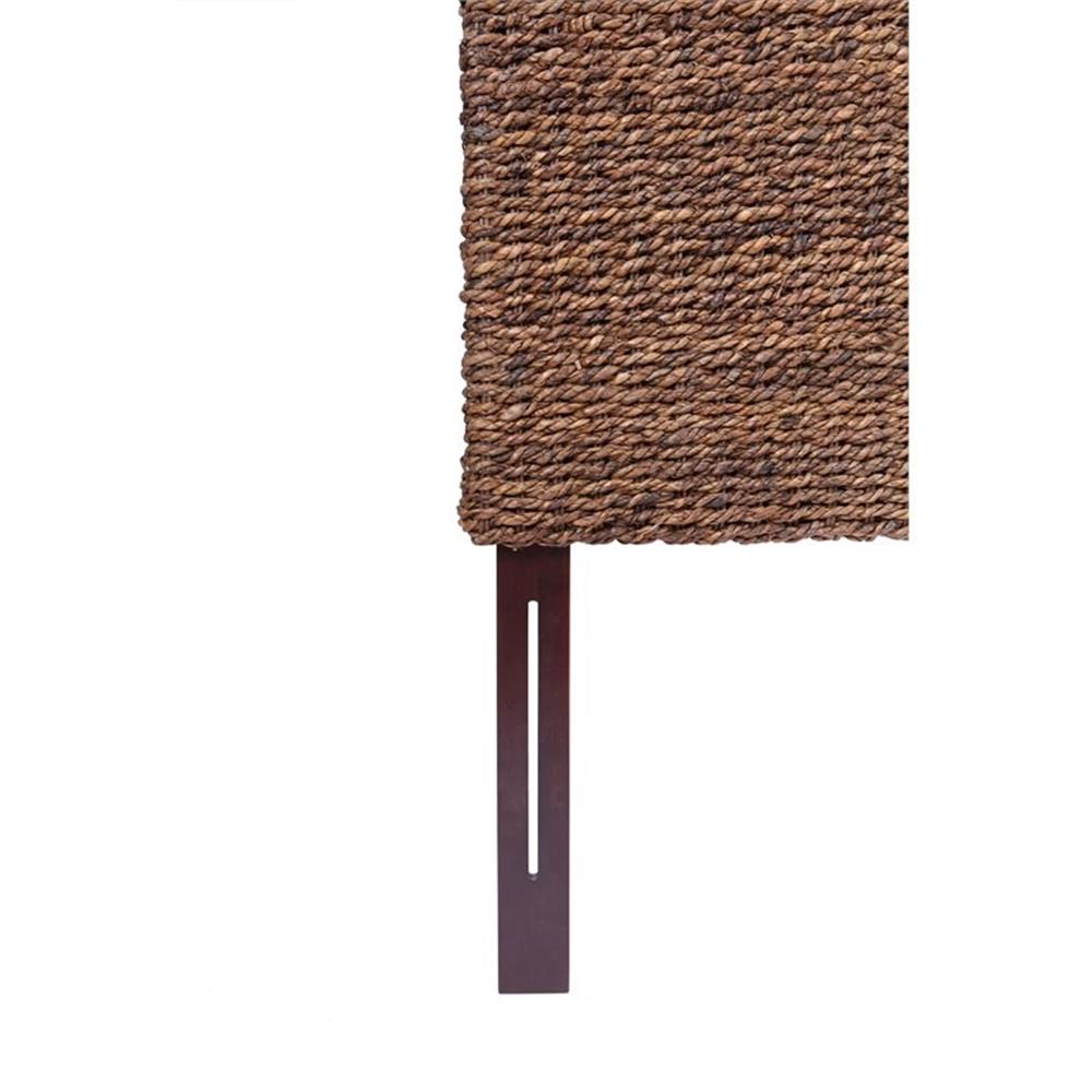 Maklaine Banana Leaf Honey/Dark Brown Headboard Rectangular 78.5" Unassembled