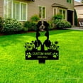 thumbnail image 4 of Handmadetneonsign Bernese Mountain Dog Memorial Metal With Stake, Bernese Mountain Metal Name Sign Stake, Dog Metal Stake Decor 45121, 4 of 5