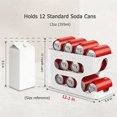 thumbnail image 2 of FIFO Soda Can Organizer for Pantry/Fridge, Automatic Rolling Pop Can Dispenser/Storage/Holder/Container for Refrigerator or Shelf, Space-Saving Drink Organizer for 24 Standard Cans, 2 of 4