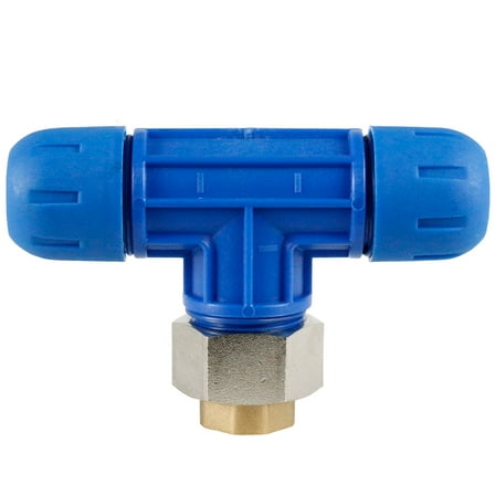 RapidAir FastPipe 1"x 1/2" NPT Reducing Tee for Compressed Air Piping F2009 Single