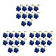 thumbnail image 4 of Ramo de novia artificial de 10 piezas Naiovety decoración de rosas plástico azul, 4 of 6