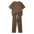 thumbnail image 4 of Workout Sets for Men Ice Silk Pants for Summer Thin And Trendy Loose And Hanging Men's Breathable Casual Pants Sports Suit for Men Coffee Xl, 4 of 8
