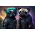 thumbnail image 1 of 24x36 gallery poster, Punk Rock Pugs p1, 1 of 1