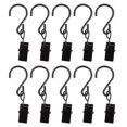 thumbnail image 4 of unbranded 50 Pcs Rods S-type Hook Clip Curtain Clamps Hanging Hooks 6X1.5X1CM Black, 4 of 8