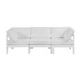thumbnail image 6 of Meridian Furniture Nizuc White Outdoor Patio Modular Sofa, 6 of 8