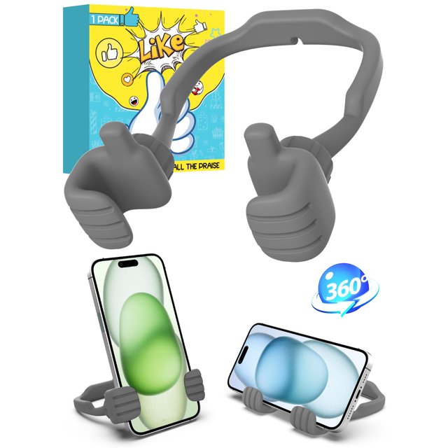 Soporte de teléfono CALDEVER para escritorio, con los pulgares hacia arriba, con los pulgares hacia arriba