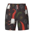thumbnail image 4 of Lsque Mens Swim Trunks Cute Christmas Gnomes Pattern - Bathing Suit Compression Liner - Beach Swim Shorts Swimwear - (S-3XL) - Stretch Quick Dry -X-Large, 4 of 9