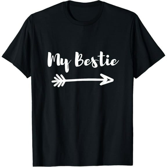 Premium model-Unisex-100% cotton-My Bestie Best Friend Right Arrow T-Shirt