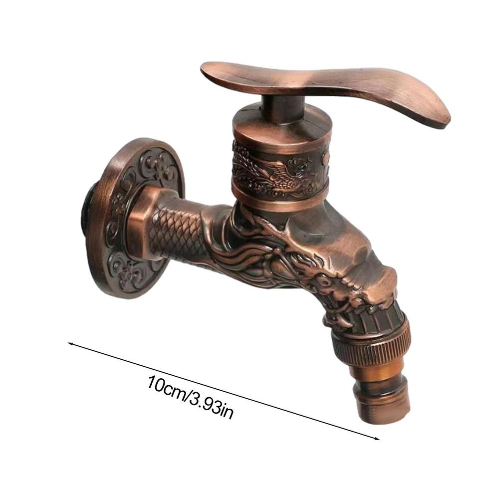 Dragon Sink Faucet Vintage Washroom Tap Zinc Nostalgia Spigot
