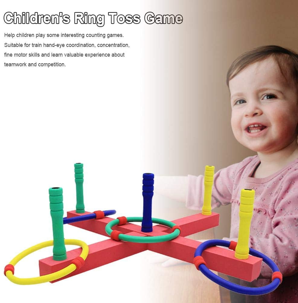 Ring Toss Game Kids Games Improve Eye-Hand Coordination and Fine Motor Skills 