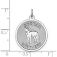 thumbnail image 3 of Sterling Silver Rhodium-Plated German Shepherd Disc Charm (26 X 19) Made In United States qc2686, 3 of 5