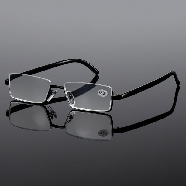 5PK Men Half Metal Frame Reading Glasses Blue Light Readers for Small Head Face Walmart Business Supplies
