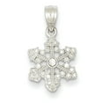thumbnail image 1 of 14K White Gold Snowflake Pendant, 1 of 2