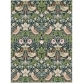 thumbnail image 6 of William Morris Original Design Print,Retro Bird Floral Boho Table Cover for Home Picnic Party Dining Room Kitchen Decor,Rectangle 60X120, 6 of 6