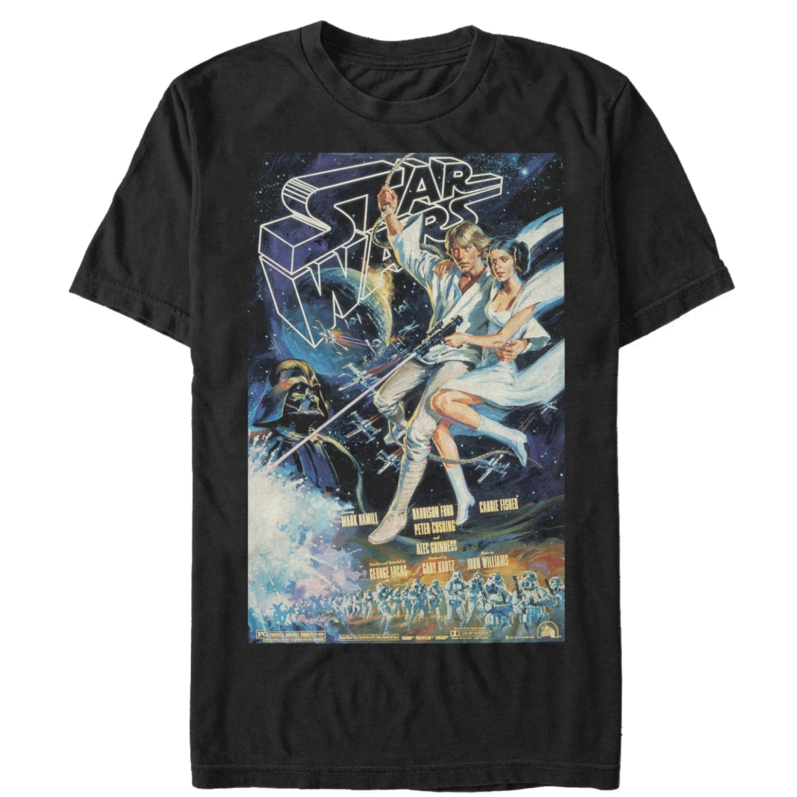 Official Star Wars Space Montage 2 T-Shirt New Hope Galactic Empire Yoda Lucas 