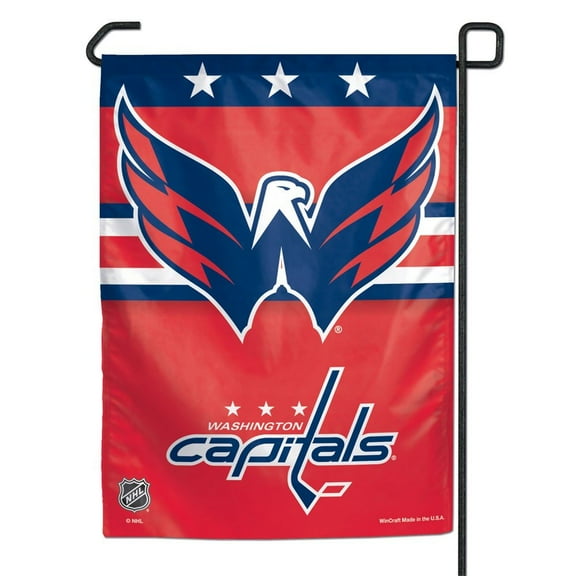 Washington Capitals Flag 12x18 Garden Style 2 Sided