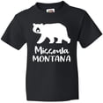 thumbnail image 3 of Inktastic Missoula, Montana White Bear Silhouette Youth T-Shirt, 3 of 5
