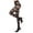 Black/Blackberry Cordial, variant on Semi Botanic Two Toned Net Tights - Womens - Female (Small/Medium, Black/Burgndy)