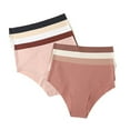 thumbnail image 5 of Rigardu Hot Sale!! Women's Cotton Underwear High Waisted Full Coverage Ladies Soft Strech Breathable Panties Underwear for Women High Waisted No Show Stretch Bikini Silky Soft Briefs Beige L, 5 of 6
