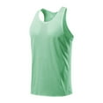 thumbnail image 4 of Men's Tank Tops Qiggri Man Solid-Color Casual Mesh Sports Loose I-Shaped Round-Neck Tank Top Mens Workout Tank Tops, 4 of 6