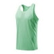 thumbnail image 4 of pstuiky Camisetas sin mangas para hombre, Camiseta deportiva informal de malla de color liso para hombre, holgada, con cuello redondo y forma de I Camisas de hombre l, 4 of 6