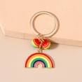 thumbnail image 5 of Drip Effect Keyring Rainbow Zines Alloy Keychain Sturdy Corrosions Resistant Stylish Gift Ideas, 5 of 9