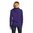 thumbnail image 2 of District Adult Female Women Plain Long Sleeves Hoodie Purple 4X-Large, 2 of 6