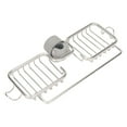 thumbnail image 3 of Faucet Storage Shelf, Aluminum Faucet Hanging Rack Adjustable No Burr Detachable With Towel Rod For Sponge Silver, 3 of 8