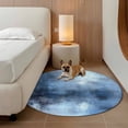 thumbnail image 2 of Abstract Art 4FT Round Area Rugs for Living Room 111 Retro Gradient Blue Watercolor Ultra-Thin Non-Slip Round Rugs Machine Washable Low Pile Circle Carpet for Bedroom Kitchen Nursery, 2 of 9