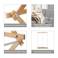 thumbnail image 3 of Mainstays Space-Saving Collapsible Bamboo Laundry Clothes Drying Rack, 3 of 16