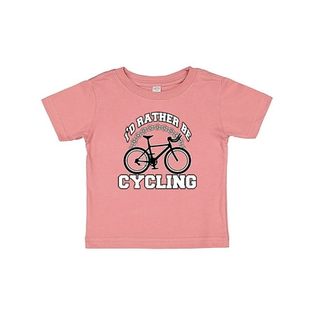 

Inktastic I d Rather Be Cycling Gift Baby Boy or Baby Girl T-Shirt
