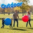 thumbnail image 4 of PlayBolt Jumbo 18-Inch Playground Balls – 2 Pack (Red & Blue) | Giant Inflatable Rubber Kickballs with Hand Pump for Kids & Toddlers – Indoor & Outdoor Active Play, 4 of 8