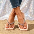 thumbnail image 6 of jiaxiM Flip Flops for Women Beach Thong Sandals for Women Wide Elegant Outdoor Slippers for Women Non- Arch Support Sandals for Women Rubber Sole Orthofeet Shoes for Women, 6 of 9