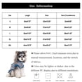 thumbnail image 3 of Striped Denim Dog Shirt with Built in D Ring for Leash Attachment, Cute Bear Embroidery Pet Vest Costume for Cats Small Medium Dogs, Lightweight Summer Outdoor Walking Vest Apparel, 3 of 8