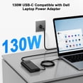 thumbnail image 4 of Cargador portátil Ryaobwu 130 W USB C para Dell XPS 15 2 en 1 9575, 4 of 9