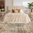 thumbnail image 3 of Alfombra Hazo Haus 244 x 305 cm marrón y verde, lavable y suave, 3 of 7