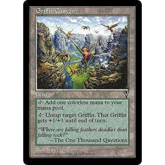 MtG Visions Rare Griffin Canyon