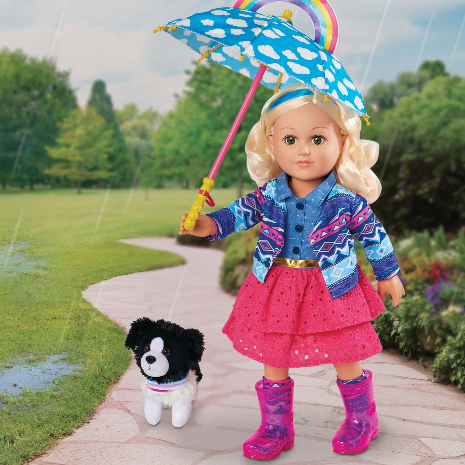 Umbrella Polly Pocket Rainy Day 2008 Mattel Polly Pocket Rainy Day