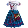 thumbnail image 5 of Disfraz de princesa para niña pequeña, disfraz de cosplay para niña, vestido largo de manga corta para actuación, 5 of 5