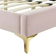 thumbnail image 4 of Modway Sienna Performance Velvet Twin Platform Bed in Pink, 4 of 10