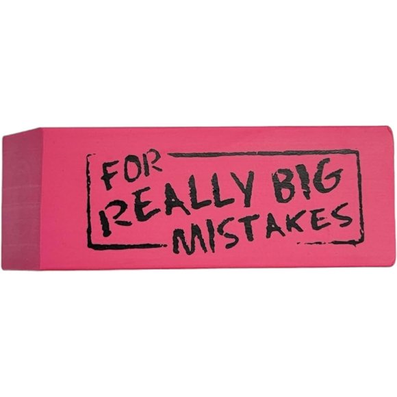 Cuña Eraser Rhode Island Novelty Jumbo Big Mistake