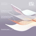 thumbnail image 4 of HOMLYNS Queen Size Electric Heated Mattress Pad - Zoned Dual Control 10 Heat Levels & 1-12H Timer, 4 of 7