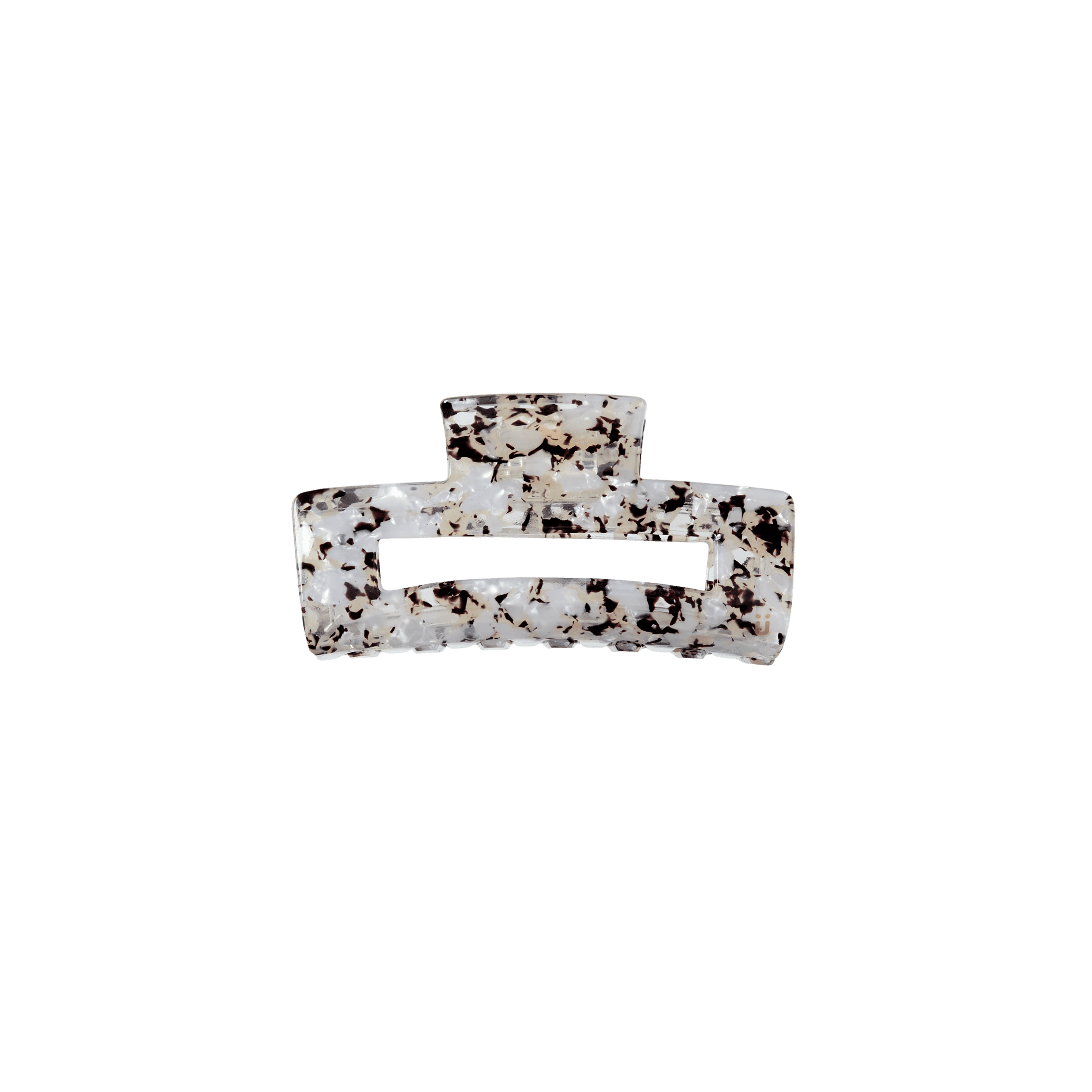 Scunci Luxe by Conair Claw Clip, Black & White Marble with Gold-Tone Hinge, 1 Count