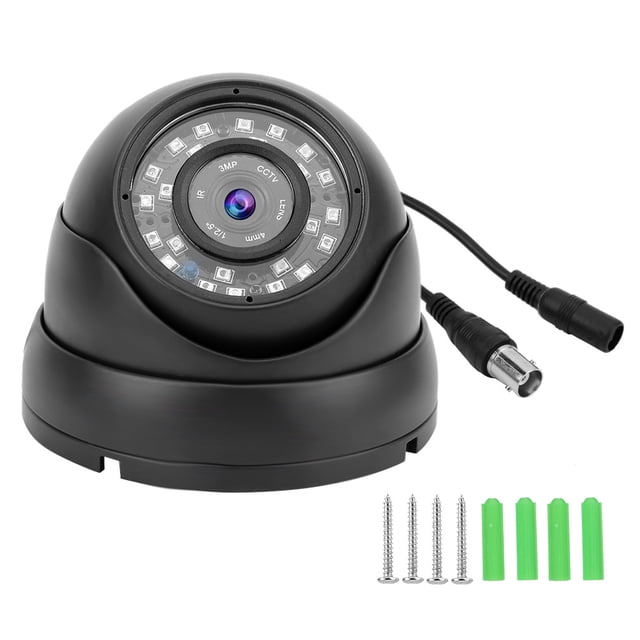 Cámara domo CCTV 1080p Cámara AHD Sistema de vigilancia NTSC para autobús barco coche (negro) Jadeshay A