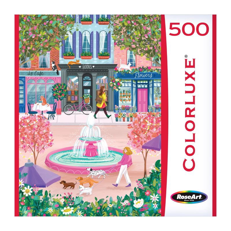 えこまる Visions&Flowers 純情通リ商店街 COLORLUXE 500PC LOVELY CITY - Walmart.com
