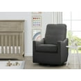 thumbnail image 4 of Delta Children Kenwood Slim Nursery Glider Swivel Rocker Chair, Charcoal, 4 of 16