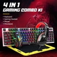 thumbnail image 4 of InnotechSc Teclado para Juegos, Alfombrilla para Ratón y Ratón y Auriculares para Juegos, Paquete de Retroiluminación RGB LED con Cable para Jugadores de PC y Usuarios de Xbox y PS4 - Edición 4 en 1, 4 of 12