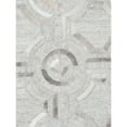 thumbnail image 3 of Pasargad Home Galaxy 6' x 9' Hand-Loomed Cowhide Silver Rug - All Ages, Indoors, 3 of 5