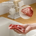 thumbnail image 4 of Advancent Cepillo de limpieza Pan Plate Baño Palm Silicone Glass Clean Scrubber Hogar Baño Anti-scratch Scrub Pad Suministros de limpieza para el hogar Verde Advancent HA063622-02, 4 of 6